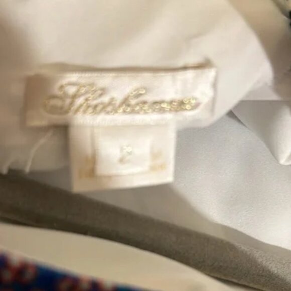 Shoshanna Almma midi dress in blue size 2 - Picture 8 of 9